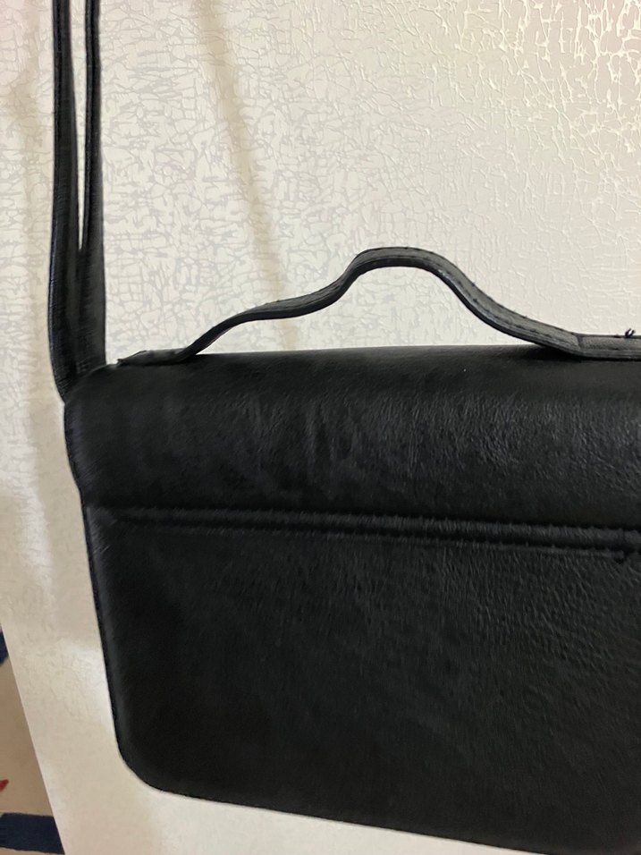 Siyah Deri Modern Klasik Kadın Çanta - Görsel 3