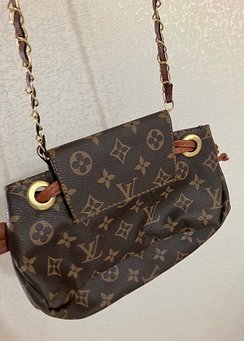 Kahverengi Deri Tokalı Kadın Çanta - Görsel 4