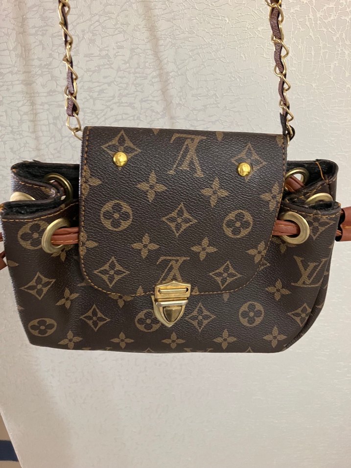 Kahverengi Deri Tokalı Kadın Çanta - Görsel 3