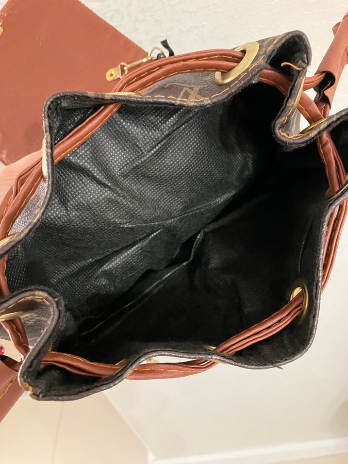 Kahverengi Deri Tokalı Kadın Çanta - Görsel 5