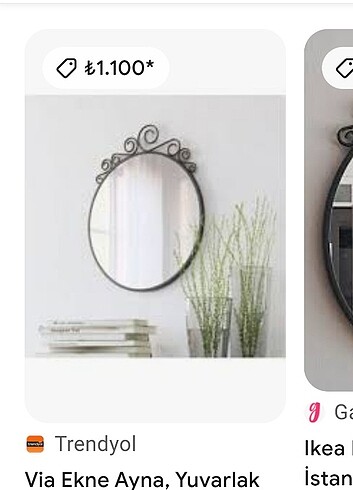 Beden gri Renk Ayna