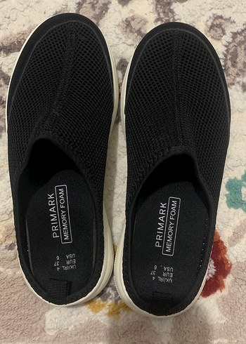 Primark Siyah Fileli Slip On Ayakkabi