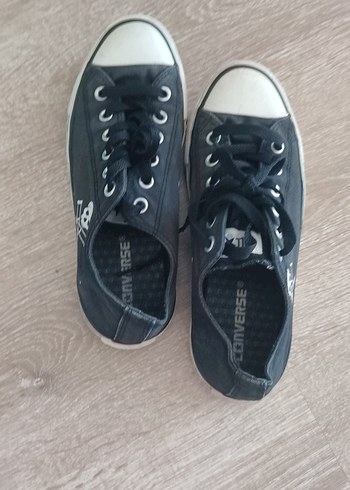 38 Beden gri Renk Converse Koleksiyonluk siyah Kadın Sneakers