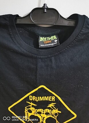 m Beden siyah Renk Drummer matrak t-shirt