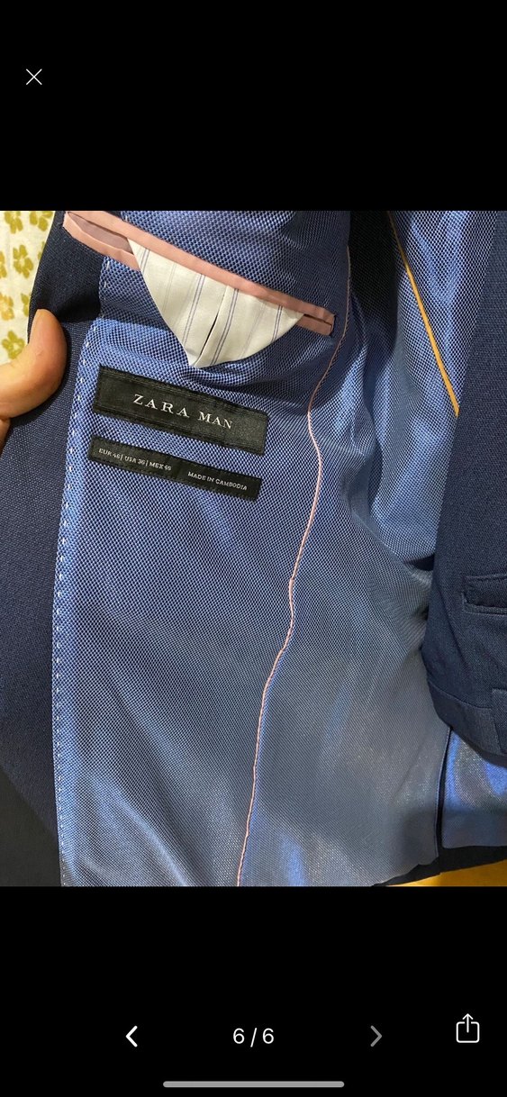 Lacivert Erkek Ofis Takım Ceketi - Görsel 5