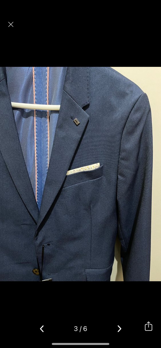 Lacivert Erkek Ofis Takım Ceketi - Görsel 3