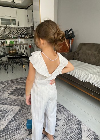 Beyaz 2 3 yaş tulum - Görsel 6