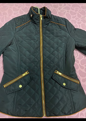 Kapitone Fermuarlı Kadın Mont - Görsel 2