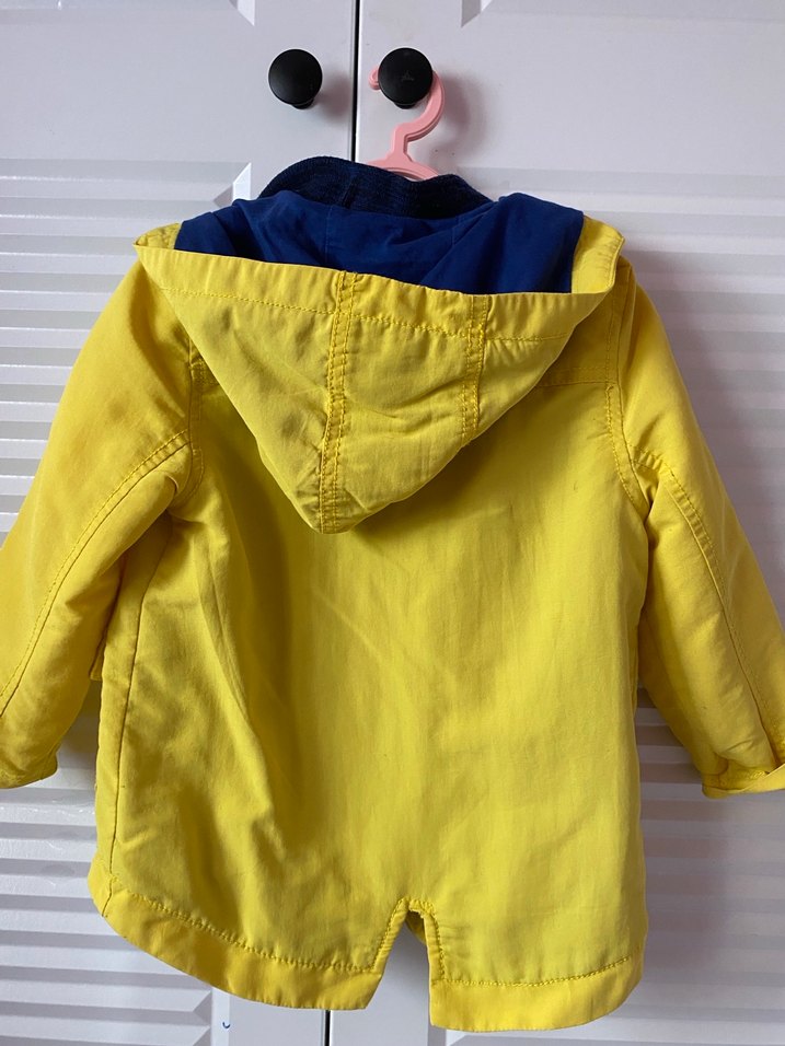 Sarı Erkek Çocuk Düğmeli Streetwear Ceket - Görsel 2