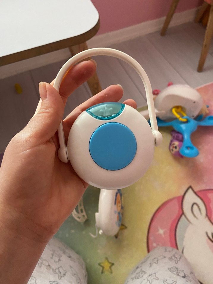 Mavi Müzikli Bebek Oyuncağı - Görsel 3