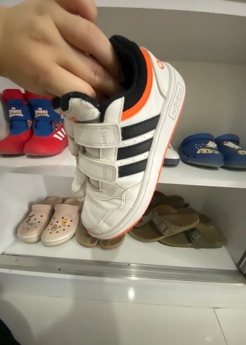 Beyaz Renkli Erkek Çocuk Spor Ayakkabı Velcro - Görsel 4