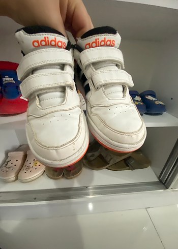 Beyaz Renkli Erkek Çocuk Spor Ayakkabı Velcro - Görsel 3