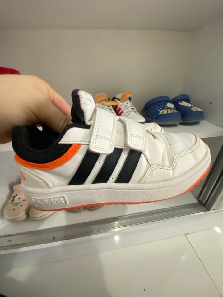 Beyaz Renkli Erkek Çocuk Spor Ayakkabı Velcro - Görsel 2