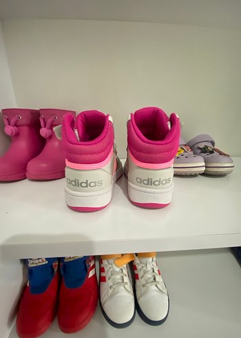 Kız Çocuk Beyaz-Pembe Adidas Sneaker - Görsel 3