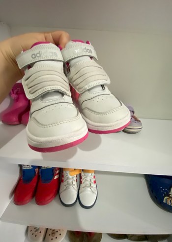 Kız Çocuk Beyaz-Pembe Adidas Sneaker - Görsel 5