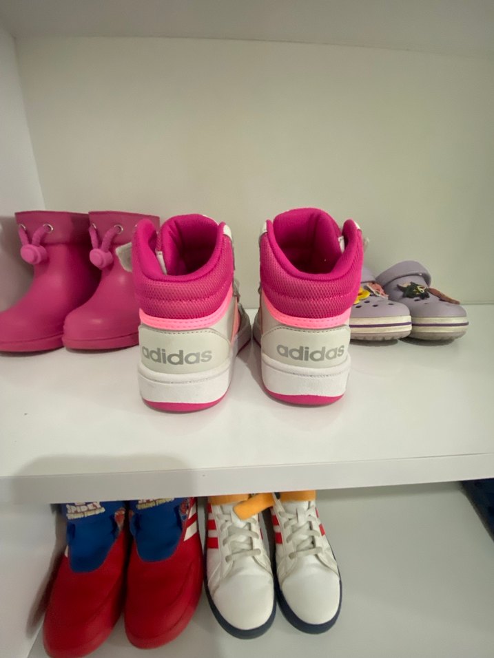 Kız Çocuk Beyaz-Pembe Adidas Sneaker - Görsel 3