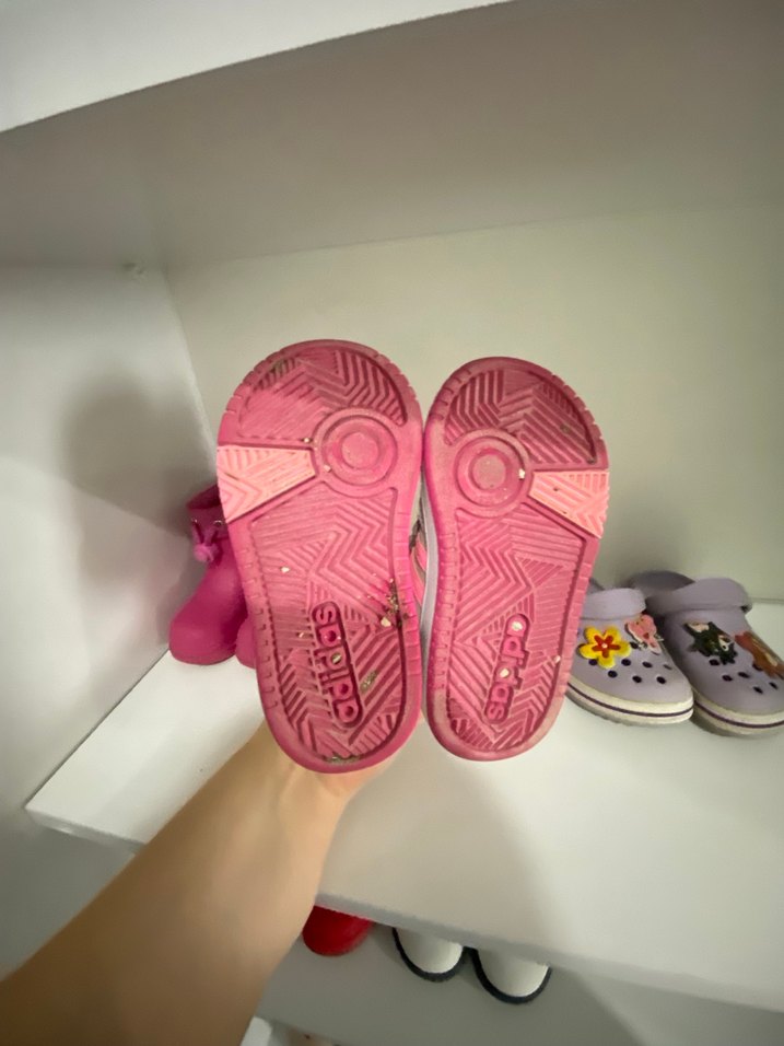 Kız Çocuk Beyaz-Pembe Adidas Sneaker - Görsel 4