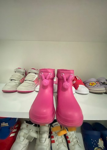 Kelebek Detaylı Pembe Kız Çocuk Yağmur Çizmesi - Görsel 6