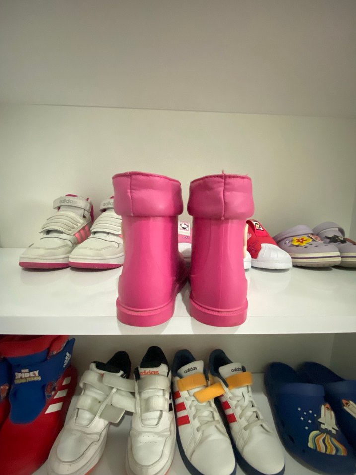 Kelebek Detaylı Pembe Kız Çocuk Yağmur Çizmesi - Görsel 3