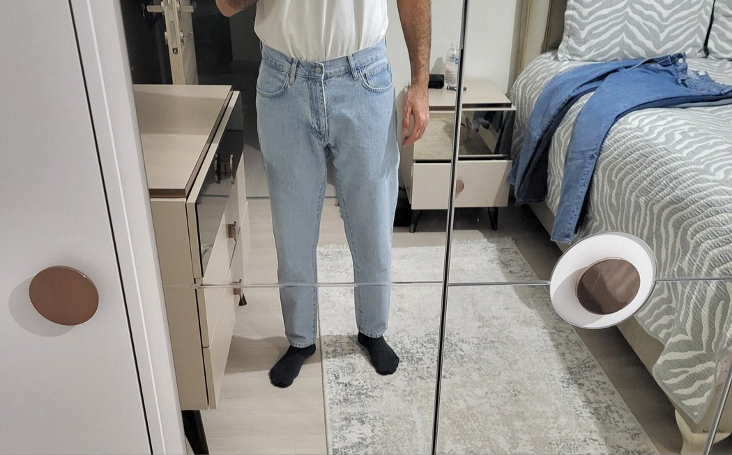 Standart kesim Kot Denim Jean pantolonlar - Görsel 3