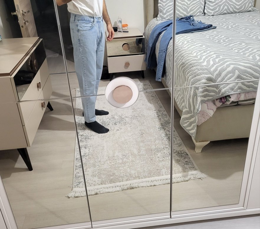 Standart kesim Kot Denim Jean pantolonlar - Görsel 2