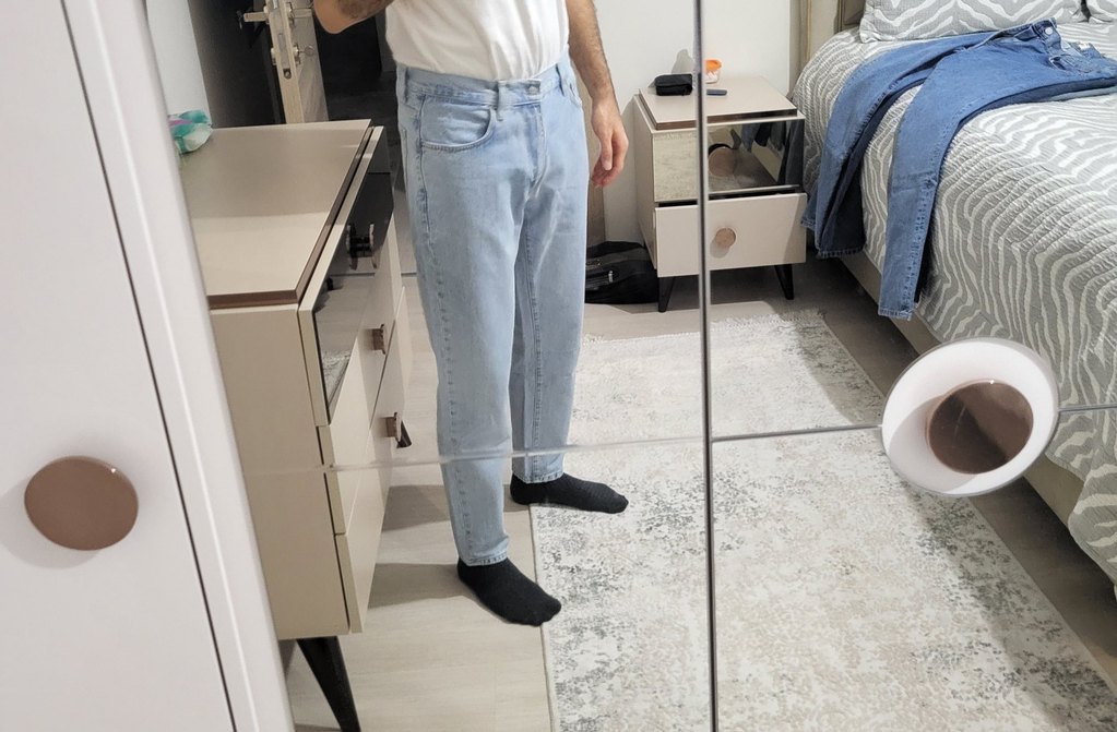 Standart kesim Kot Denim Jean pantolonlar - Görsel 4