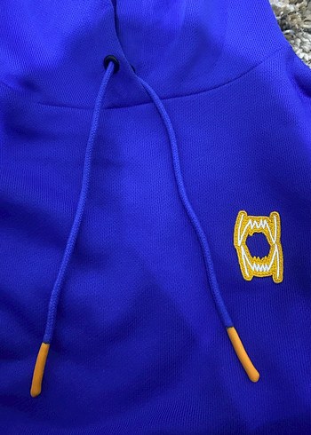 Mavi Kapüşonlu Puma Kadın Sweatshirt - Görsel 5