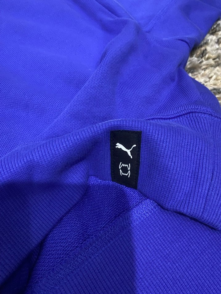 Mavi Kapüşonlu Puma Kadın Sweatshirt - Görsel 2