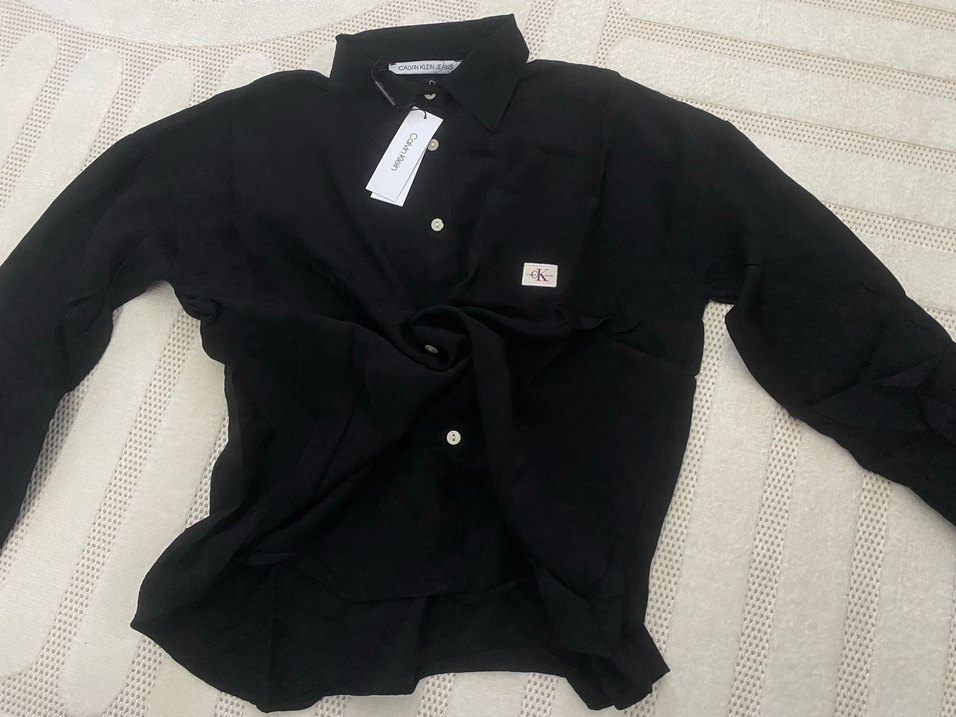 Calvin Klein Keten Gömlek - Görsel 5