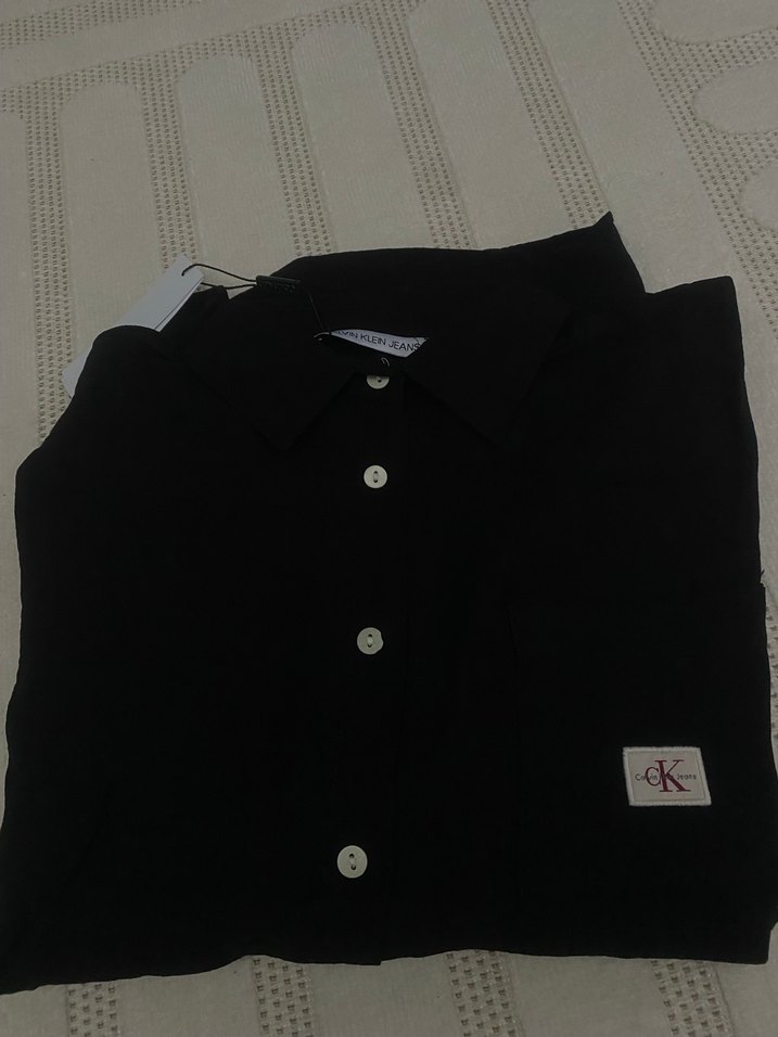 Calvin Klein Keten Gömlek - Görsel 3