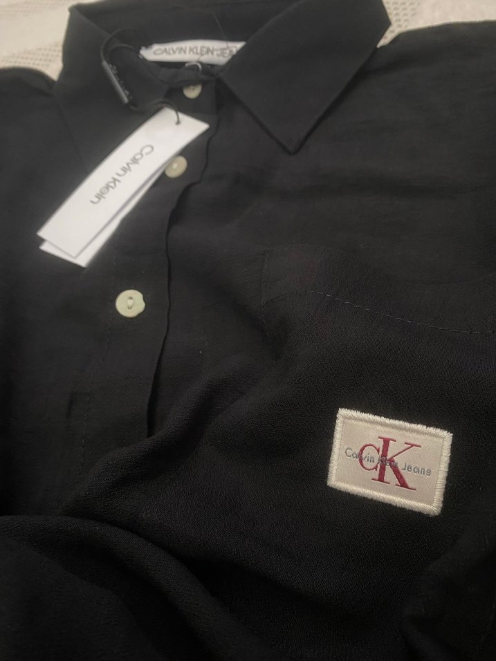 Calvin Klein Keten Gömlek - Görsel 4