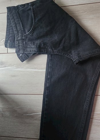 Kemer Tokalı Gri Kadın Denim Pantolon
