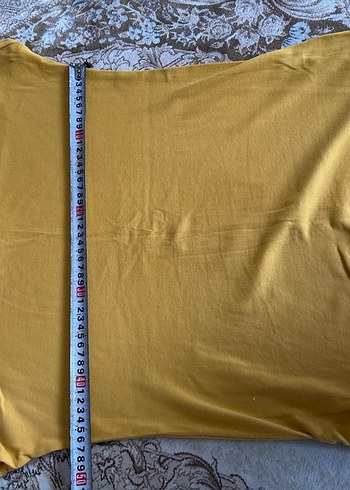 Sarı Kısa Kollu Hamile Tişört - Görsel 3