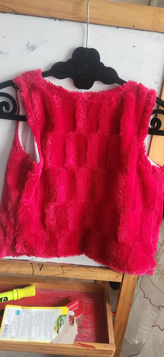 Kız Çocuk Parlak Pembe Kürklü Yelek - Görsel 2