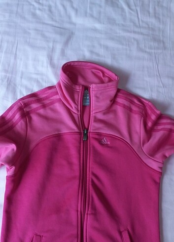Adidas pembe adidas kapuşonlu hırka 