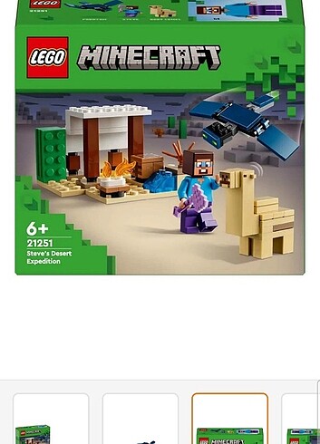 lego steve in çöl keşfi