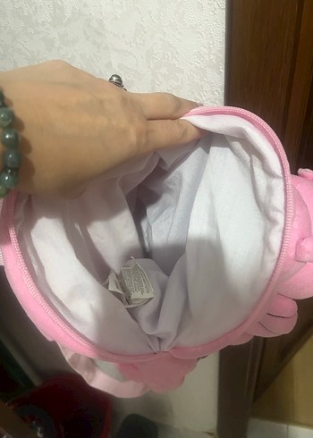 LC Waikiki Pembe Peluş Su Aygırı Oyuncak Sırt Çantası