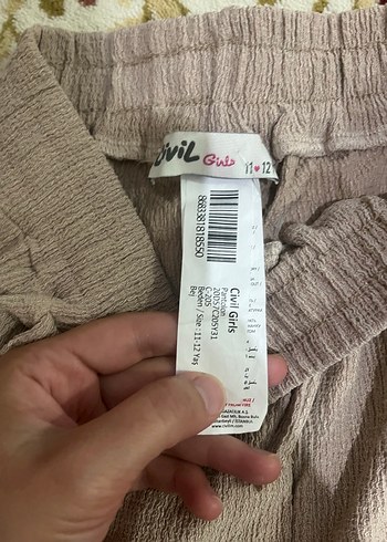 10 Yaş Beden 3 ADET KIZ ÇOCUK Rahat Kesim Keten Pantolon