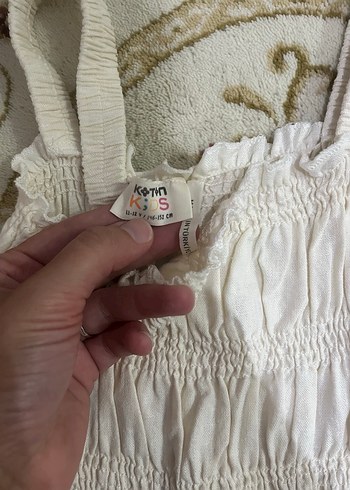 Koton Kids Beyaz Dantel Detaylı Bohem kız çocuk Tulum