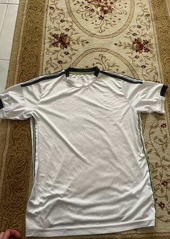 Erkek Beyaz Kısa Kollu Spor Tişört - Görsel 2