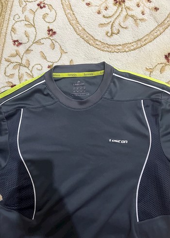 Siyah Erkek Spor Tişörtü, Kısa Kollu, Dar Kesim - Görsel 2