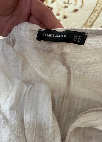 BARRELS AND OİL M S UYUMLU Bohem Uzun Keten Tulum V Yakalı - Görsel 4