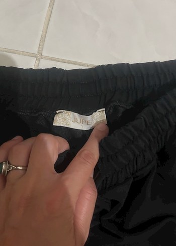 Diğer Gri Şeritli Siyah Kadın Spor Pantolon pijama