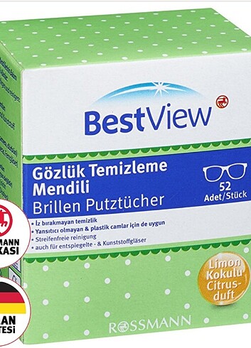 Rossman Gözlük Temizleme mendili