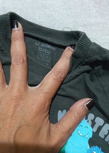 18-24 Ay Beden gri Renk çocuk tişört