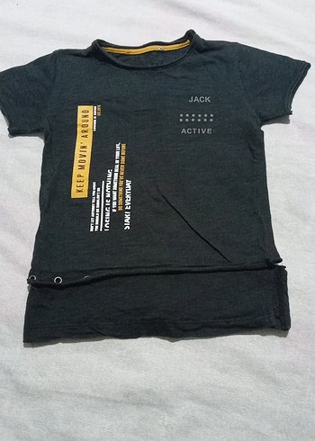 Jack Active Siyah Erkek Çocuk Tişört