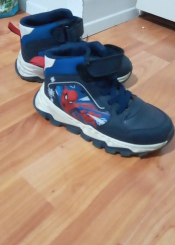 Erkek Çocuk Mavi Spiderman Desenli Spor Ayakkabı