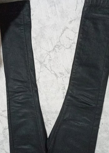 deri görünümlü jean Pantolon - Görsel 4