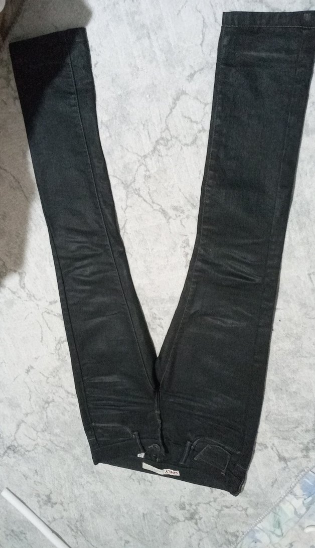 deri görünümlü jean Pantolon - Görsel 3