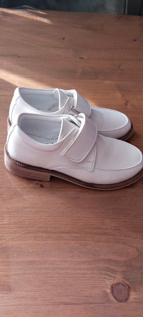 Beyaz sedef Erkek Çocuk Klasik Tokalı Ayakkabı - Görsel 2